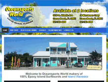 Tablet Screenshot of oceansportsworld.com